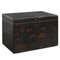 Vintage Black Lacquered Trunk 2