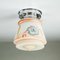 Sprühbare Art Deco Glas Stehlampe mit Glasschirm 5