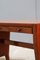 Small Vintage Walnut Desk with Laminated Top & Brass Tips by Gio Ponti 16