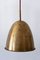 Mid-Century Modern Perforated Brass Church Pendant Lamp, Germany, 1950s 11