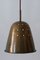 Mid-Century Modern Perforated Brass Church Pendant Lamp, Germany, 1950s 2