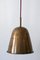 Mid-Century Modern Perforated Brass Church Pendant Lamp, Germany, 1950s 7