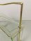 Gio Ponti Style Brass and Glass Magazine Rack, 1950s, Image 6