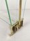 Gio Ponti Style Brass and Glass Magazine Rack, 1950s, Image 4