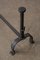 Antique French Wrought Iron Andirons, 19th Century, Set of 2, Image 2