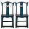 Blue Yoke Back Side Chairs, Set of 2 4