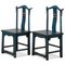 Blue Yoke Back Side Chairs, Set of 2, Image 1