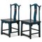 Chaises d'Appoint Bleue, 1940s, Set de 2 1