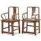 Gray Lacquer Southern Official Chairs, Set of 2 1