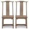 Gray Lacquer Yoke Back Chairs, Set of 2, Image 3