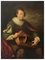El músico, escuela napolitana, década de 1800, barroco, óleo sobre lienzo, Imagen 1