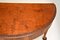 Antique Queen Anne Style Burr Walnut Console Table, Image 8