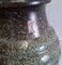 Große Glasierte 7/50 Keramik Vase in Grün & Braun von Hör Keramik, 1960er 3