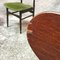 Mid-Century Modern Italian Dark Stained Chairs with Original Velvet Set, 1960s 10