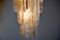Lámpara colgante italiana con hojas de cristal de Murano de Mazzega, años 70, Imagen 4