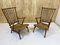 Vintage Beech Spindle High Back Lounge Chairs Set from De Ster Gelderland, 1950s, Set of 2 8