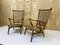 Vintage Beech Spindle High Back Lounge Chairs Set from De Ster Gelderland, 1950s, Set of 2 6