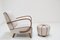 Armchair and Ottoman by Jindrich Halabala, 1950s, Set of 2, Image 3