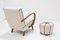 Armchair and Ottoman by Jindrich Halabala, 1950s, Set of 2, Image 4