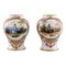 Antique Miniature Vases in Porcelain with Romantic Scenes, 19th-Century, Set of 2, Image 1