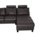 Model E300 Gray Leather Sofa from Stressless 7