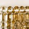 Gilt Brass, Metal & Crystal Glass Sconce from Kinkeldey, 1970s 5