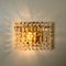 Gilt Brass, Metal & Crystal Glass Sconce from Kinkeldey, 1970s 4