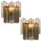 Smoked and Clear Glass Wall Lights by J.T. Kalmar, 1960s, Set of 2 1