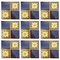 Glazed Art Deco Relief Tiles by S.A. Des Pavilions, 1930s, Set of 9 1