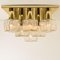 Flush Mount or Sconce in Brass & Glass from Kalmar, 1970s, Image 2