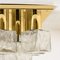 Flush Mount or Sconce in Brass & Glass from Kalmar, 1970s, Image 4