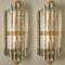 Large Venini Style Murano Glass and Gilt Brass Sconce, Italy 13