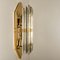 Large Venini Style Murano Glass and Gilt Brass Sconce, Italy, Image 7