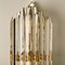 Large Venini Style Murano Glass and Gilt Brass Sconce, Italy 6