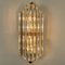 Large Venini Style Murano Glass and Gilt Brass Sconce, Italy 10