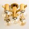 Brass and Glass Light Fixtures in the style of Jakobsson, 1960s, Set of 2 6