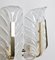 Grand Lustre en Verre & Laiton par Carl Fagerlund pour Orrefors, Set de 2 9