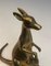 Kleine Französische Messing Känguru Figurine, 1970er 4