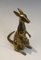 Small French Brass Kangaroo Figurine, 1970s 2