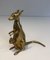 Kleine Französische Messing Känguru Figurine, 1970er 7