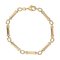 Modernes 18 Karat 2-Color Gold Links Gourmette Armband 1