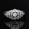 French Art Deco Diamonds 18 Karat White Gold Ring, 1930s, Image 3