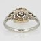 French Art Deco Diamonds 18 Karat White Gold Ring, 1930s 10