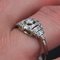 French Art Deco Diamonds 18 Karat White Gold Ring, 1930s 9