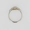 French Art Deco Diamonds 18 Karat White Gold Ring, 1930s, Image 11