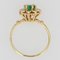 Modern Emerald Diamonds 18 Karat Yellow Gold Daisy Ring 11