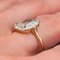 French Art Deco Aquamarine Diamond 18 Karat Yellow Gold Platinum Ring 9
