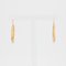 French 18 Karat Yellow Gold Openwork Hoop Earrings, 1960s 6