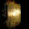 Lampada da parete Vesta in cristallo grezzo graffiato con supporto in acciaio inossidabile satinato di Albano Poli per Poliarte, Immagine 6