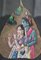 Hojas indias pintadas en marcos, años 70. Juego de 2, Imagen 6